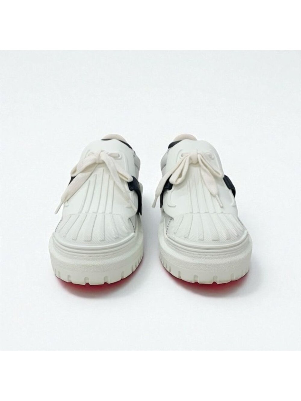Christian Dior-id Sneakers Shoes Leather Rubber White Black Logo Velcro - Picture 2 of 10